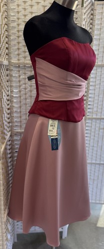 "ALFRED ANGELO"SIZE"12"WOMENS 2PIECE FORMAL TOP&SKIRT~BNWT*GRAPE/DUSTY ROSE* - Picture 3 of 12
