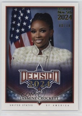 2024 Decision Rare Rainbow Foil Version Election Day 8/10 Jasmine Crockett 3hd