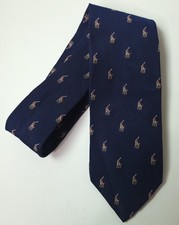 Vintage Polo Ralph Lauren Men's Tie Navy Blue Classic Silk Pony Handmade Italy
