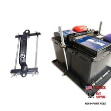 Car Battery Hold Down Kit, Adjustable Battery Crossbar with J Bolt, Universal