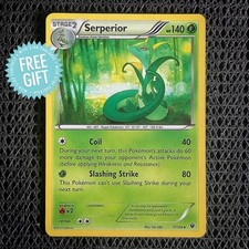 ✨️ Serperior 7/124 Rare Regular LP Pokemon XY Fates Collide Pokémon TCG Card