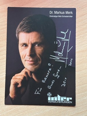 Dr. Markus Merk DFB referee autograph card original signed #44451
