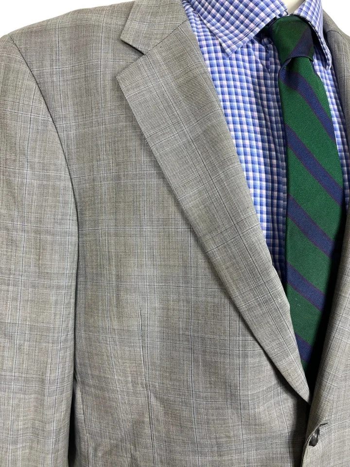 Chaqueta Abrigo Deportivo Jos A Bank 2 Botones Gris Glen Cuadros Bonita Para Hombre 44L Foto 3 de 4