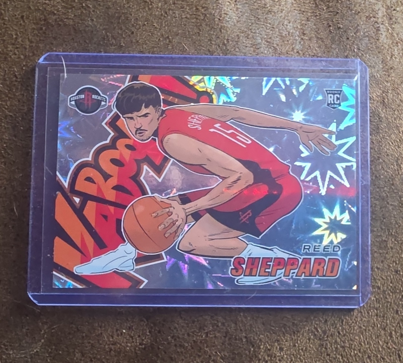 2024-25 Panini Revolution Kaboom Rookie Reed Sheppard Houston Rockets Card #18