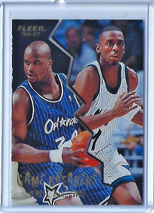 1996/97 Fleer Shaquille O'Neal Anfernee Hardaway Gamebreakers Insert #10 VG+