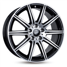 19 Zoll KESKIN KT16 5x112 ET45 Alufelgen BLACK FRONT POLISH