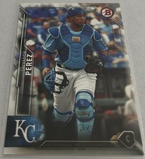 2016 Bowman Baseball Salvador Perez Kansas City Royals base card #42