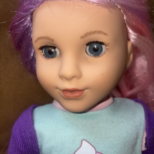 American Girl Truly Me Doll #116 Blue Eyes, Purple/Pink Hair, Light Skin, ... - Picture 12 of 12