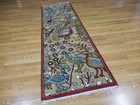 Turkish Oushak(Tree Of Life) Birds Multicolored Handmade Bohemian Rug 2.6x8 Ft — photo 5