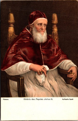 #ad Portrait of Pope Julius II Painting Portrait by Raphael UNP DB Postcard XH12 $3.95