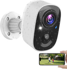 Security Cameras Wireless Outdoor Indoor, 2K Battery Powered Wifi Camera for Hom