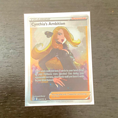 Pokemon TCG Cynthia's Ambition 178/172 Brilliant Stars Ultra Rare Holo Full Art