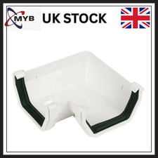 WHITE Square 90 Gutter Angle 114mm UPVC