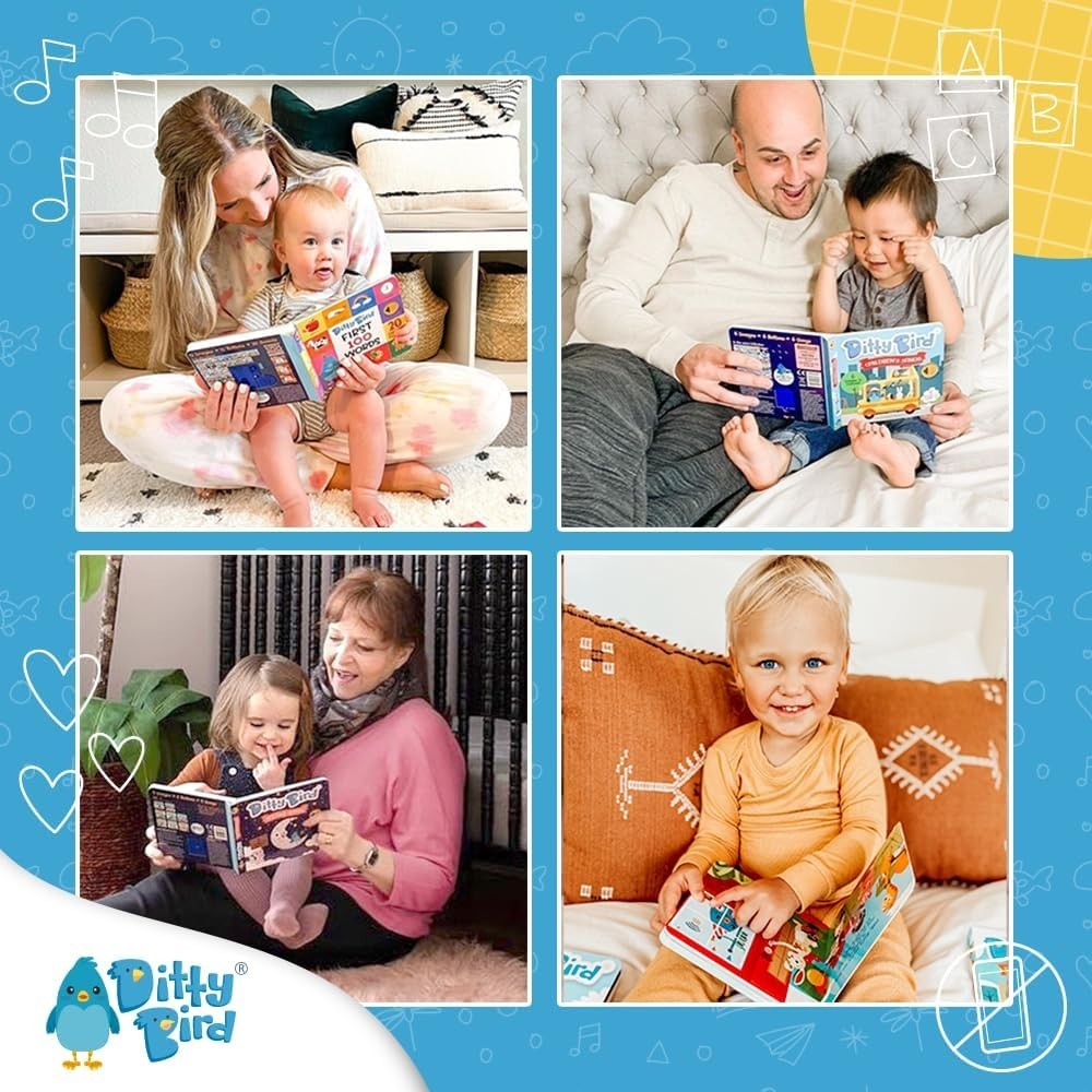 Ditty Bird Christmas Songs Interactive Sound Book - 5 Songs - Sealed