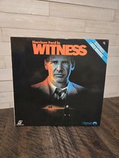 Witness Laserdisc Extended Play Harrison Ford, Kelly McGillis, Lukas Haas, VG 