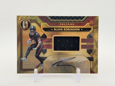 2023 Panini Gold Standard Rookie Jersey Autographs Bijan Robinson /199 AU MEM RC