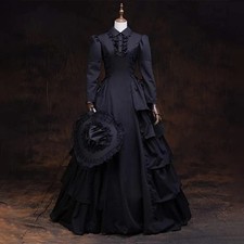 Medieval Victorian Dress Halloween Renaissance Gothic Lace Queen Princess