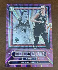 SABRINA IONESCU 2025 Donruss WNBA Franchise Features Purple Laser 16/49