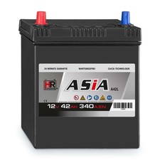 Autobatterie 12V 42Ah HR HiPower ASIA A42L Starterbatterie 340A 540127033