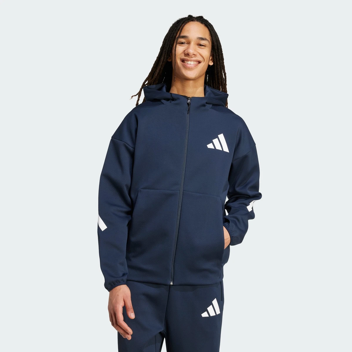 adidas men Z.N.E. Full-Zip Hooded Track Jacket | eBay