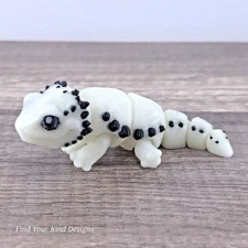 Glow-In-The Dark Mini Bearded Dragon 3D Articulated Flexi Fidget Toy- Gift Idea