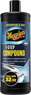 Meguiar's M6732 Marine/RV One Step Compound, Remove Oxidation, Stains,... 