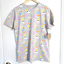 Nickelodeon Mens M Rugrats All Over Print T Shirt Multi Graphic Y2K New