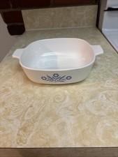 Vintage Corning Ware Blue Cornflower 1 Quart Casserole Dish P-1-B Without Lid