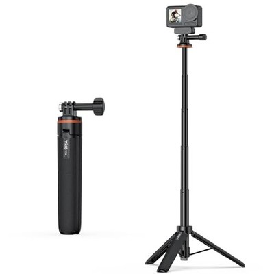 VRIG Mini Tripod Action Camera Tripod Selfie Stick 4-Stage Telescopic 51cm