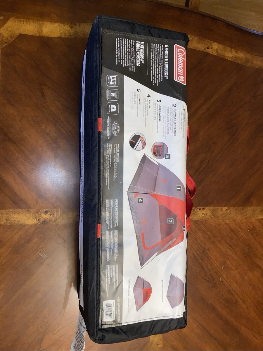 Coleman Instant Tent ブラウン/ブラック　6人 Coleman 6-Person Fast Pitch Family Cabin Camping Tent with