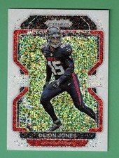 2021 PANINI PRIZM DEION JONES WHITE SPARKLE PARALLEL #328 FALCONS