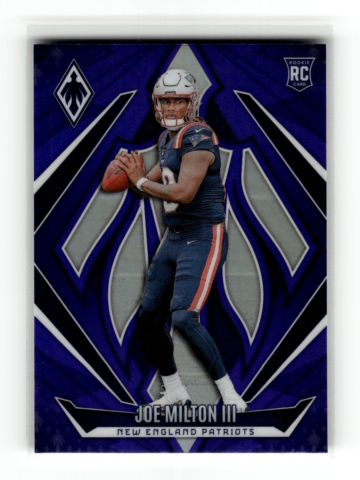 Joe Milton III 2024 Panini Phoenix #205 Rookie New England Patriots Purple RC