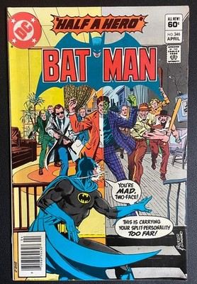 Batman #346  Two-Face Cover DC Comics (1982) (FN/VF)