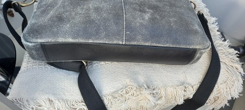 Hydestyle London grau abgenutztes Leder Messenger Laptoptasche groß sehr gut C - Bild 7 von 12