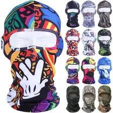 Camo Face Mask Balaclava Ski Mask UV Protector Cooling Head Cover for Men Women