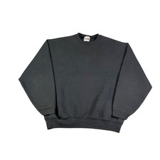 Fruit of the Loom Heavyweight Crewneck Sweatshirt Mens Large Black Fleece Vtg
