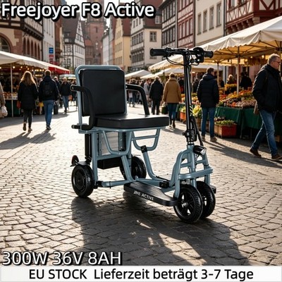 F8 ACTIVE 4-Rad Seniorenmobil,36V Klappbar Elektromobil für Senioren,Max 15Km/h