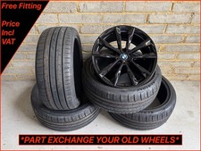 BMW 20" 5 Series 6 Series 7 Series Genuine 699M Black Alloy Wheels & New Tyres