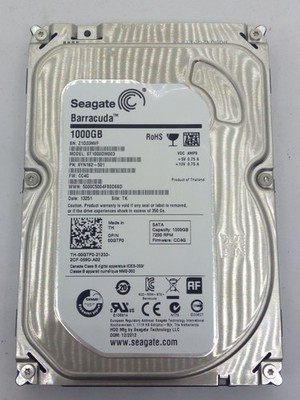 SEAGATE Barracuda SATA Festplatte 1000GB  S/N: Z1D33NVF  3,5 '' #FP4430