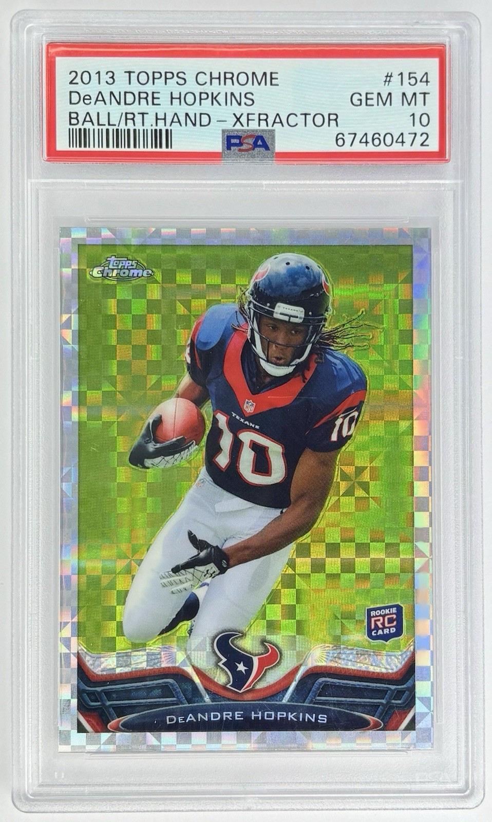 Topps Chrome 2013 DeAndre Hopkins Texans Football #154 Retail X-Fractor RC