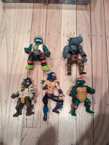 vintage teenage mutant ninja turtles lot 5 Figures