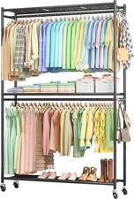Sakugi Clothes Rack, Heavy-Duty Garment Rack ...