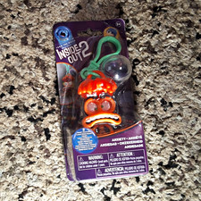 Disney Pixar Inside Out 2 Anxiety Plastic Keychain Figure w/ Carabiner Clip