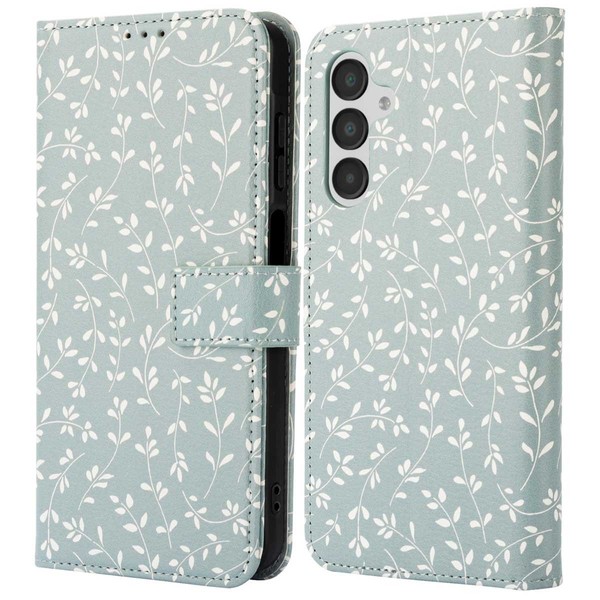 Imoshion Design KlapphüLle Samsung Galaxy A16 - Smoke Green Flowers-image