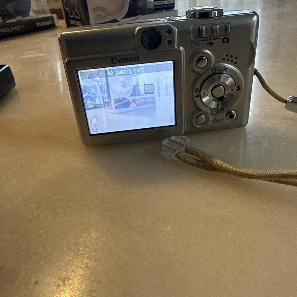 佳能 PowerShot SD400 数码 ELPH (PC1150) 银色 500 万像素 3 倍数码相机 可正常工作 — 第 4/4 张图片