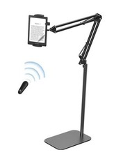 Floor Stand Kindle Holder with Remote Page Turner for Reading in Bed, Tablet