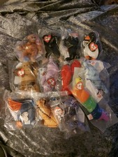 Full Set Of 12 Ty Beanie Babies McDonalds Happy Meal Toys 1993 Mint In Packets.