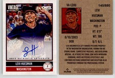Levi Huesman 2026 ONYX Vintage Baseball Auto VA-LEHU #/880 Nationals