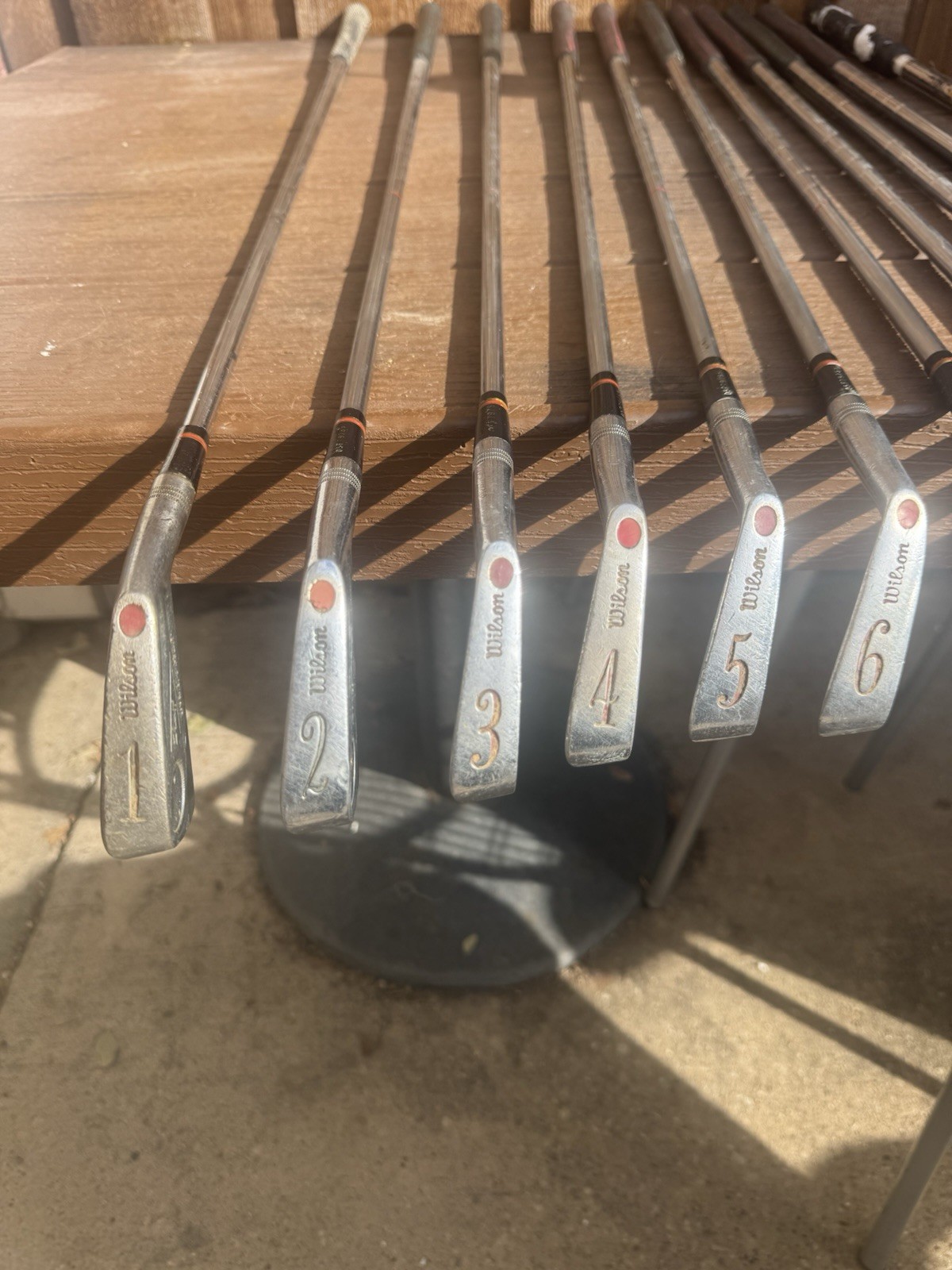 Wilson Staff Iron Set 1973-1974 Stiff  Iron 1-SW 2-9 Matching Numbers