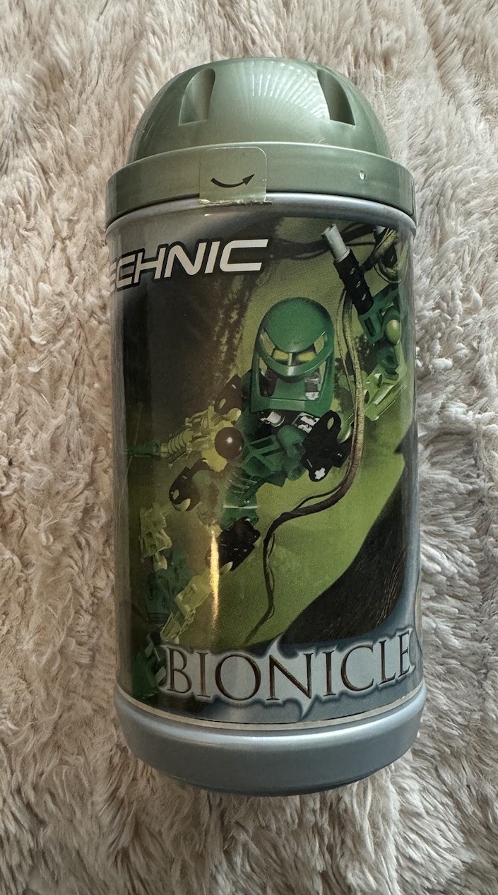 LEGO Bionicle Lewa Toa Mata Technic Set 8535 Complete 36 Pieces in Canister